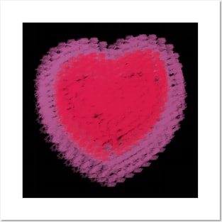 heart woven fabric tie dye Posters and Art